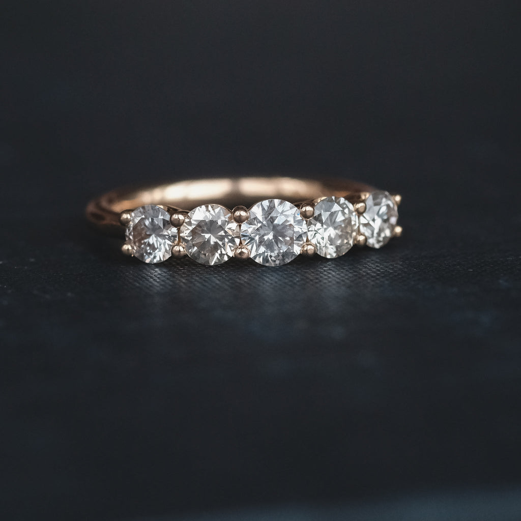 15. Contemporary Diamond Half-Hoop Ring - Lost Owl Jewelry