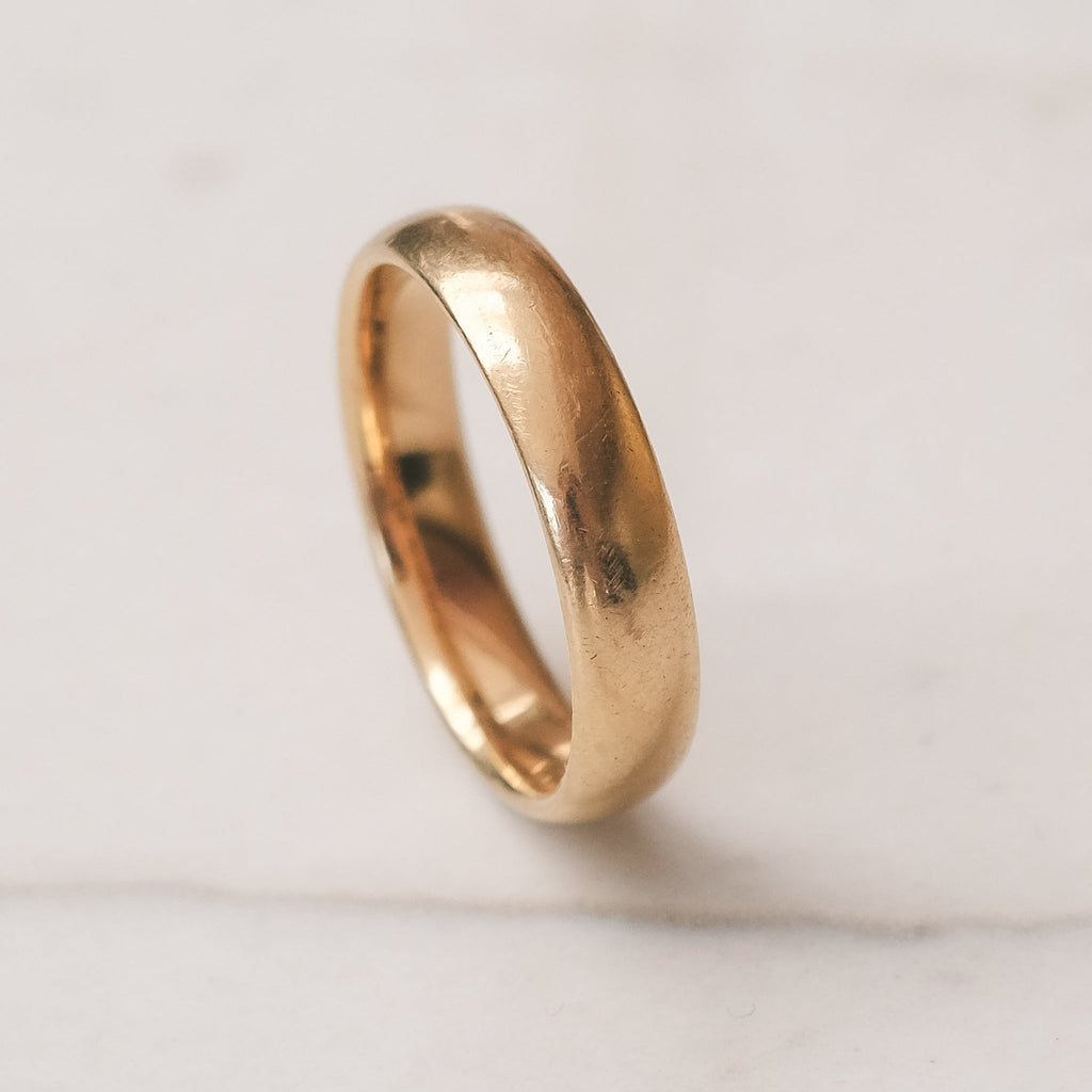 1915 22ct Gold Band - Lost Owl Jewelry