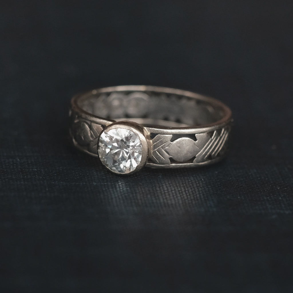 7. 1955 Openwork Diamond Ring - Lost Owl Jewelry