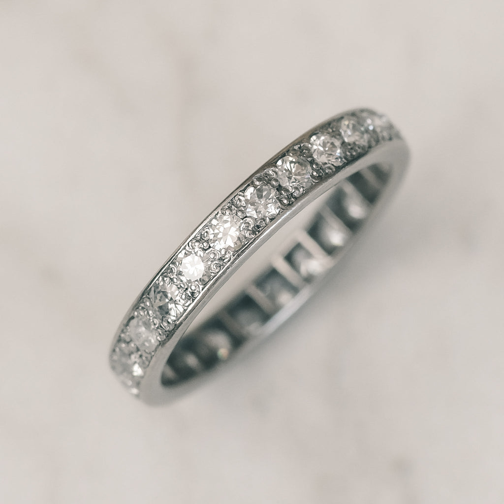 Art Deco Diamond Eternity Ring - Lost Owl Jewelry