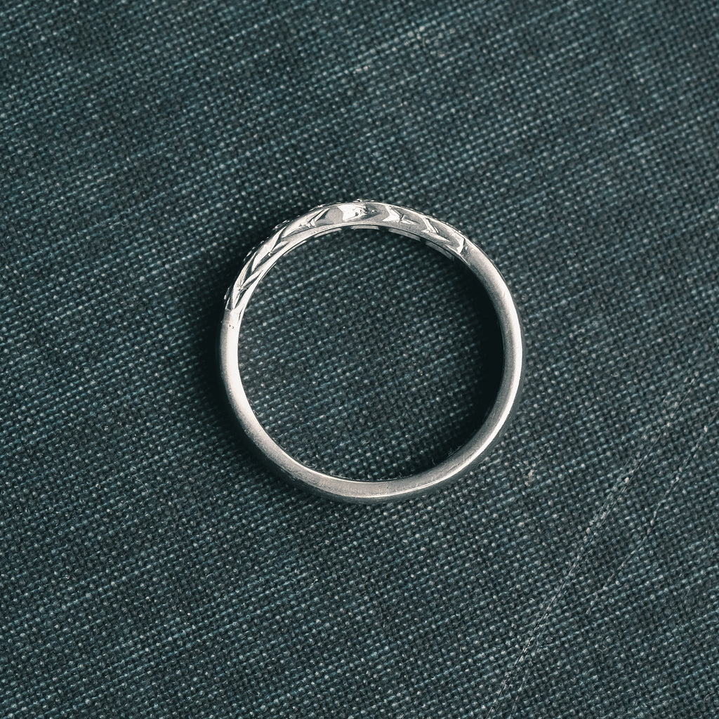 Art Deco Diamond Half-Eternity Ring - Lost Owl Jewelry