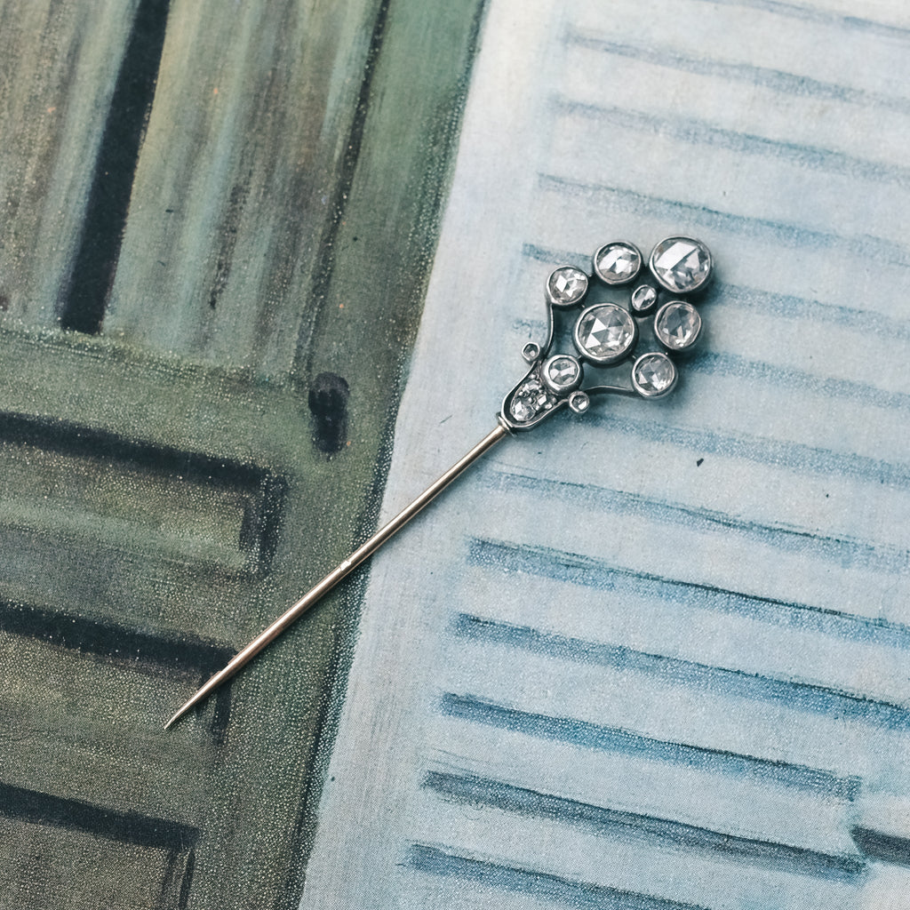 Early Victorian Diamond Pin - Lost Owl Jewelry