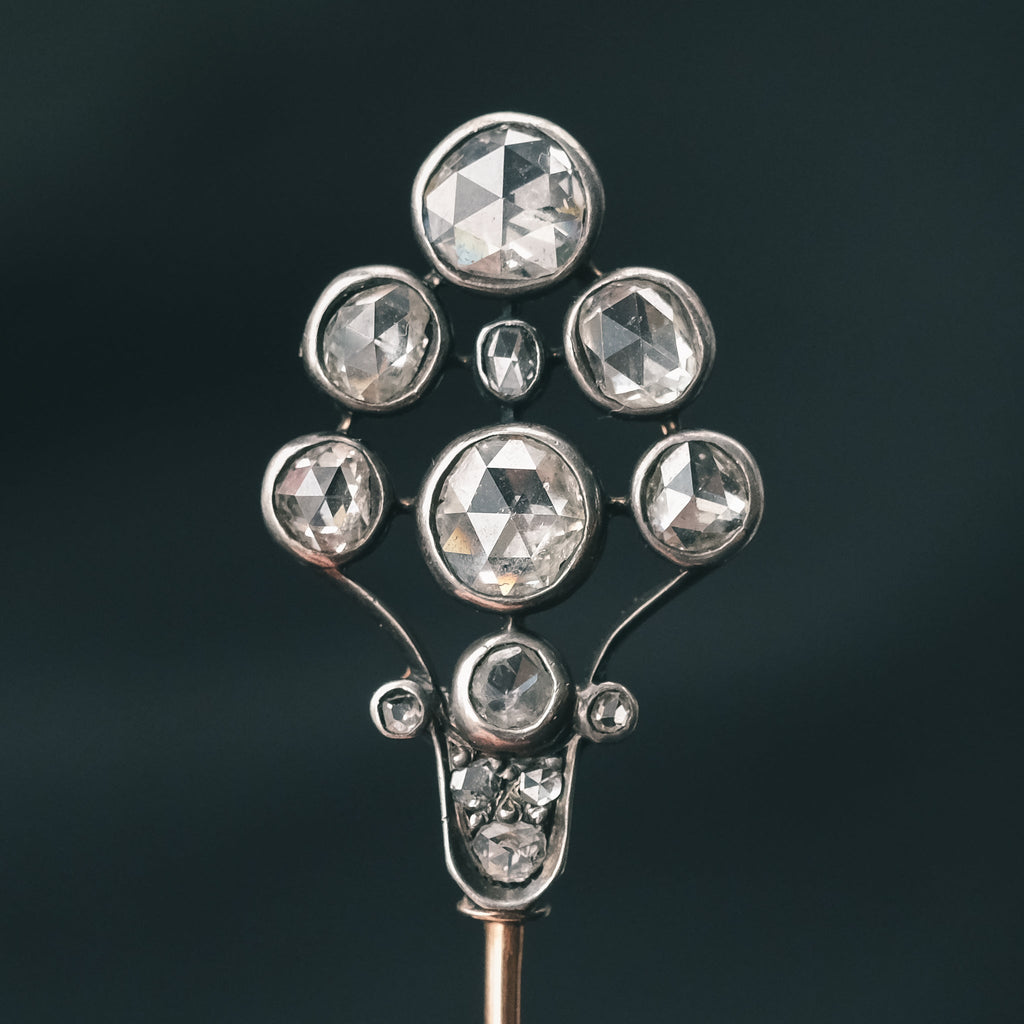 Early Victorian Diamond Pin - Lost Owl Jewelry