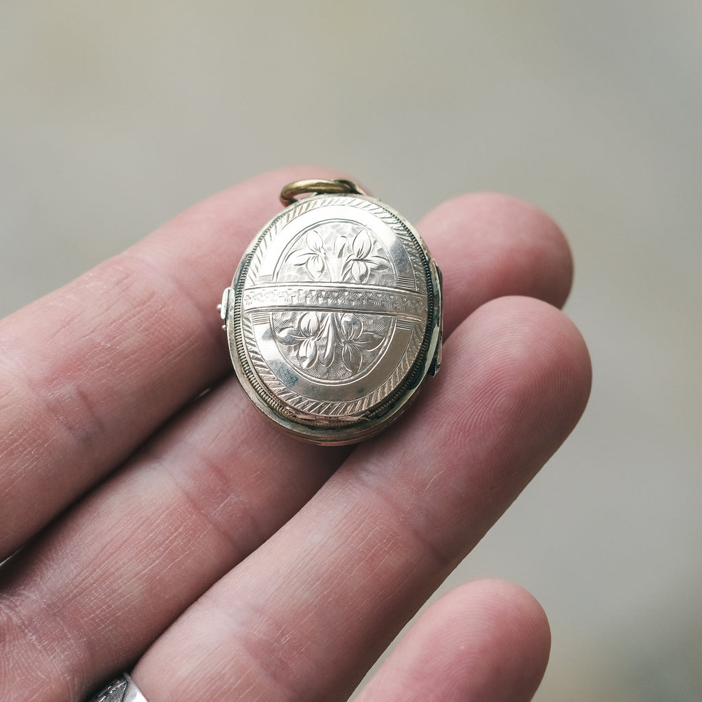 Victorian Gold Family Locket - Lost Owl Jewelry