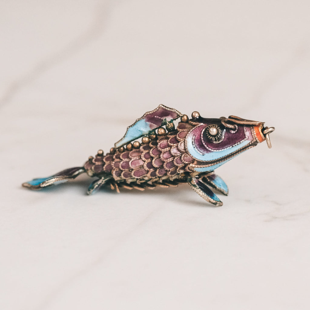 1960s Koi Carp Pendant - Lost Owl Jewelry
