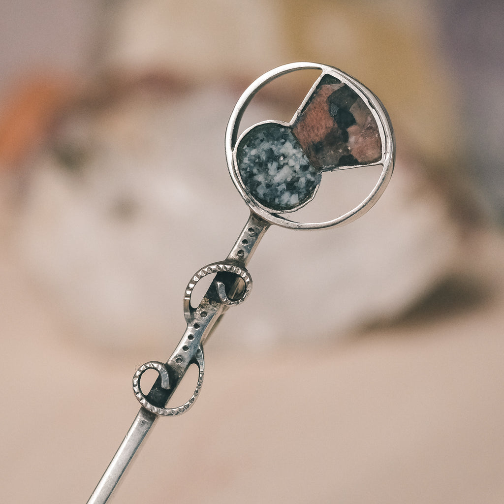 Art Deco Scottish Sword Brooch - Lost Owl Jewelry