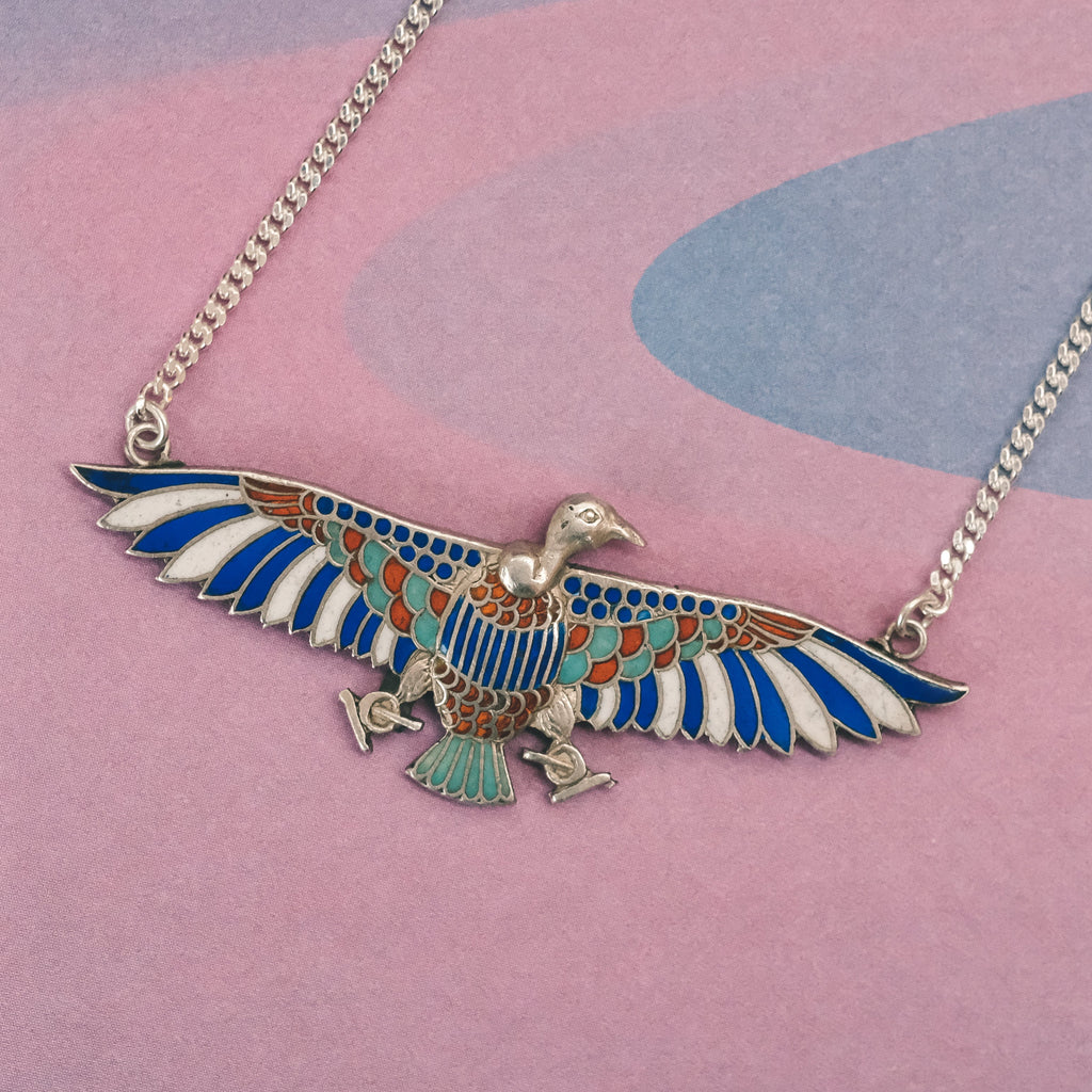 Egyptian Revival Vulture Necklace - Lost Owl Jewelry
