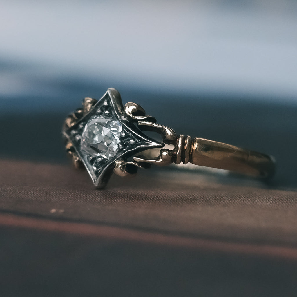 Georgian Diamond Star Ring - Lost Owl Jewelry