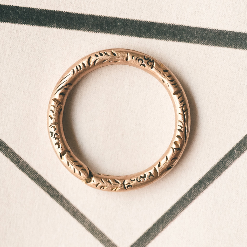 Georgian Gold Split Ring - Lost Owl Jewelry