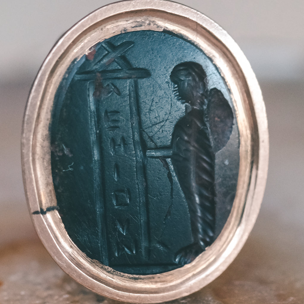 Neoclassical 'Magical Amulet' Intaglio Fob - Lost Owl Jewelry
