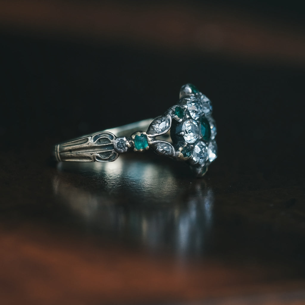 1790s Georgian Cluster Ring - Lost Owl Jewelry