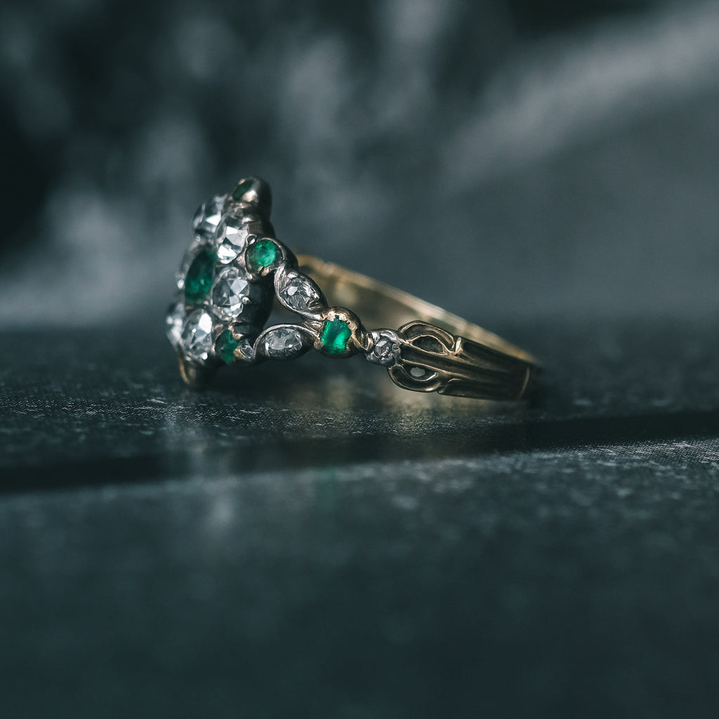 1790s Georgian Cluster Ring - Lost Owl Jewelry