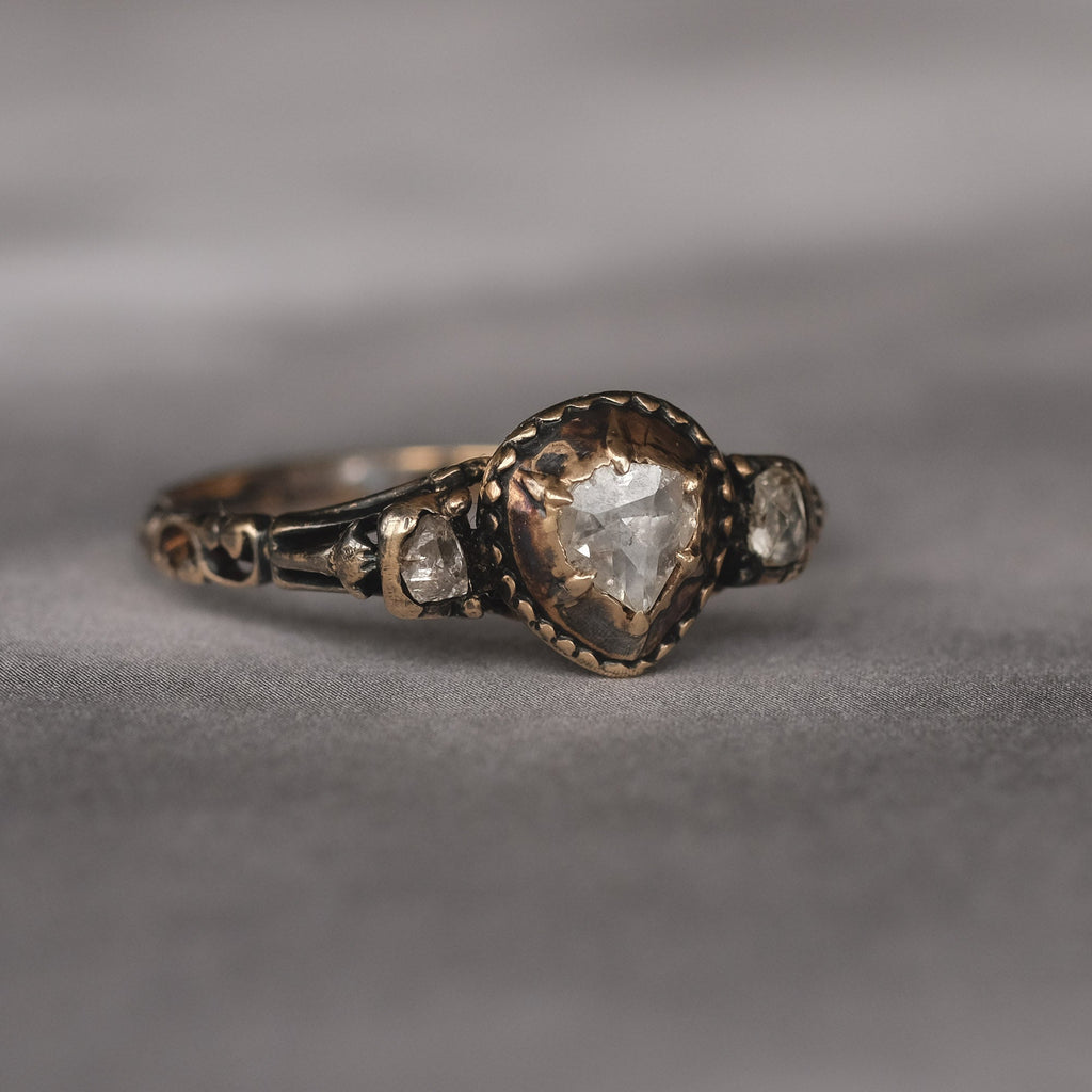 17th Century Diamond Ring - Lost Owl Jewelry