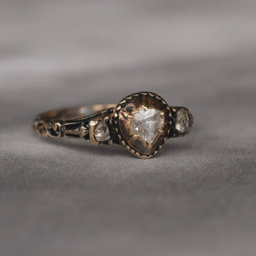 17th Century Diamond Ring - Lost Owl Jewelry