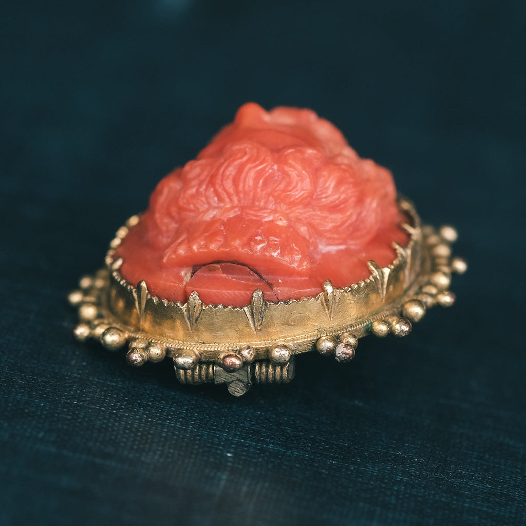17th Century Zeus Cameo Brooch - Lost Owl Jewelry