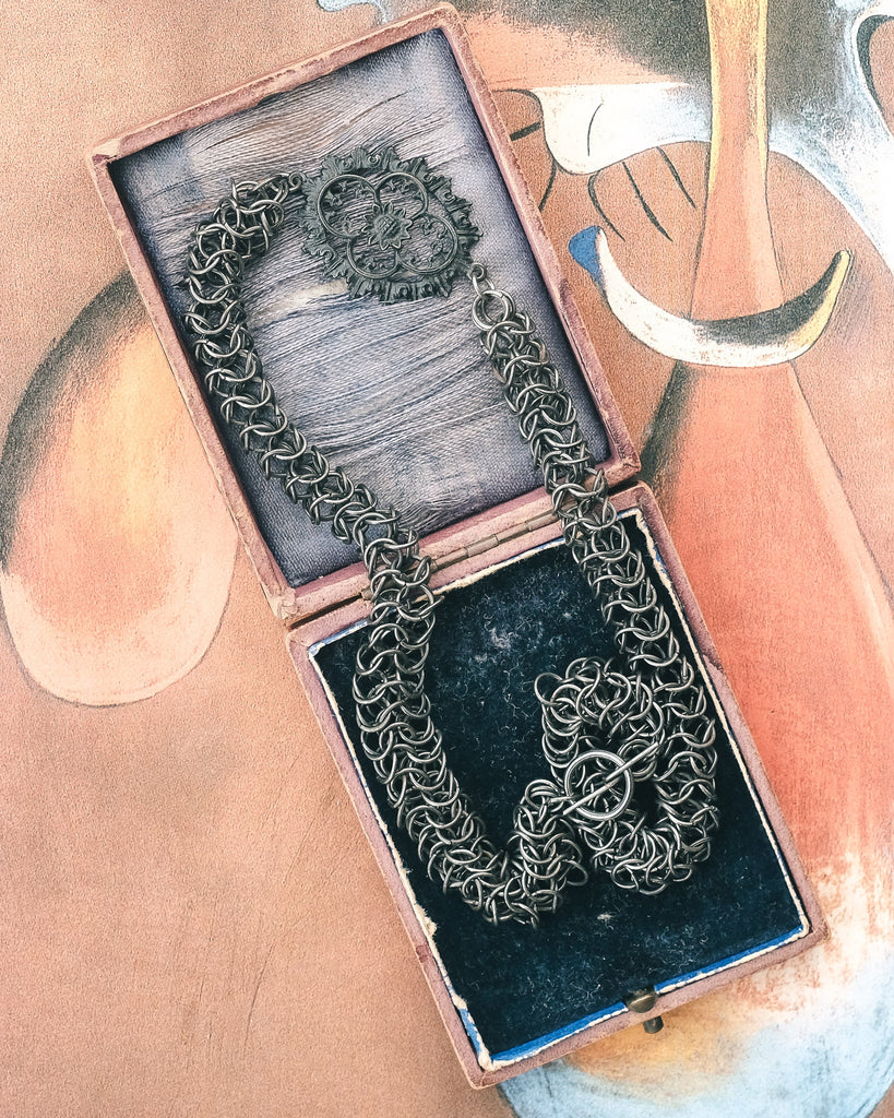 1810s Berlin Iron Necklace - Lost Owl Jewelry