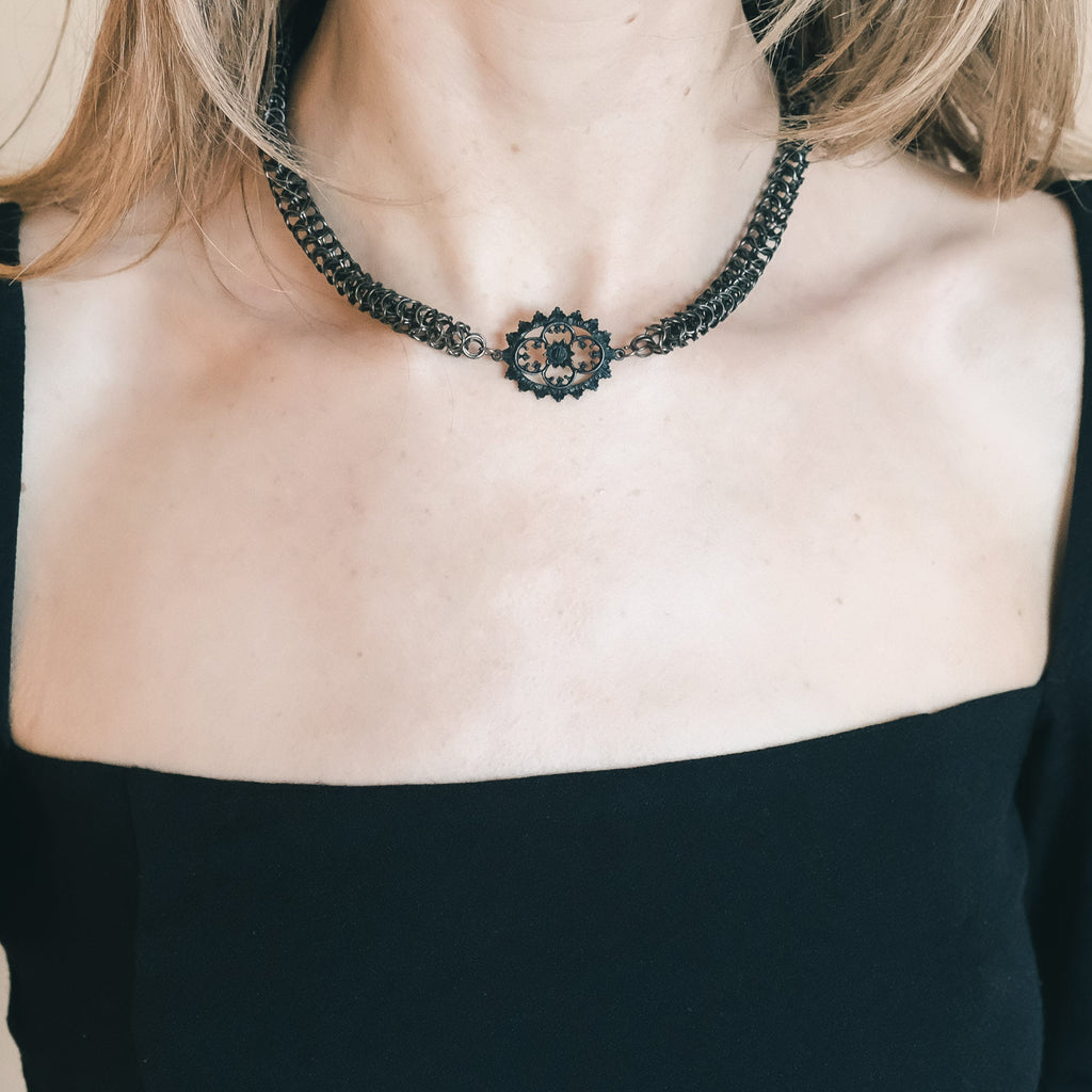 1810s Berlin Iron Necklace - Lost Owl Jewelry