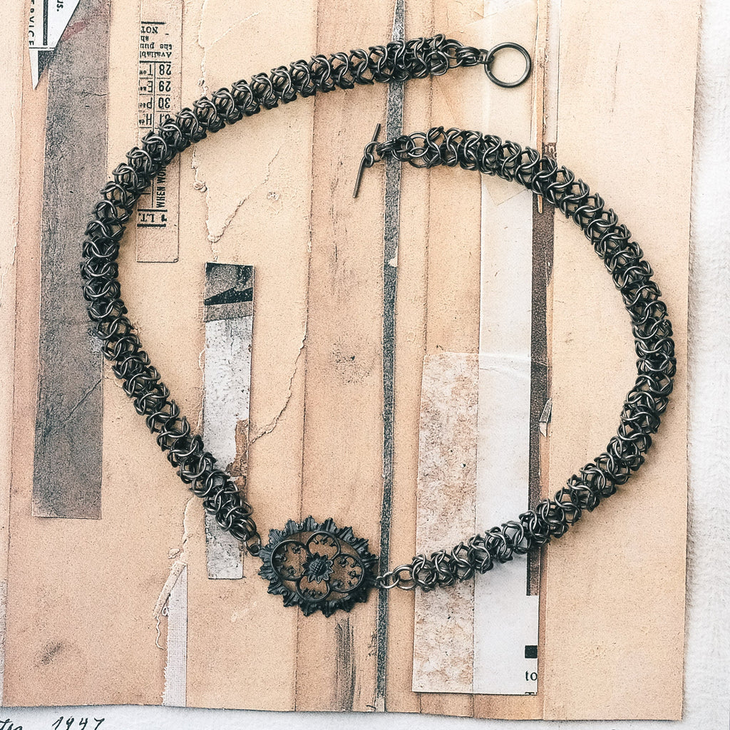 1810s Berlin Iron Necklace - Lost Owl Jewelry