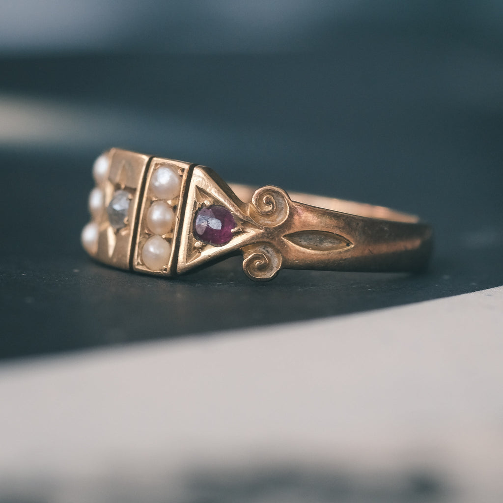 1891 Scrolled Gypsy Ring - Lost Owl Jewelry