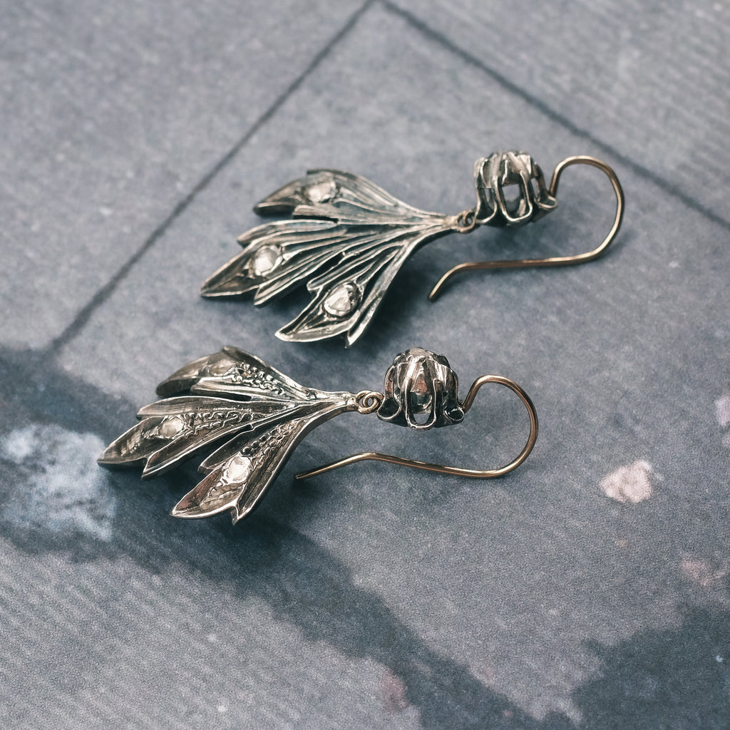 18th Century Acanthus Earrings - Lost Owl Jewelry