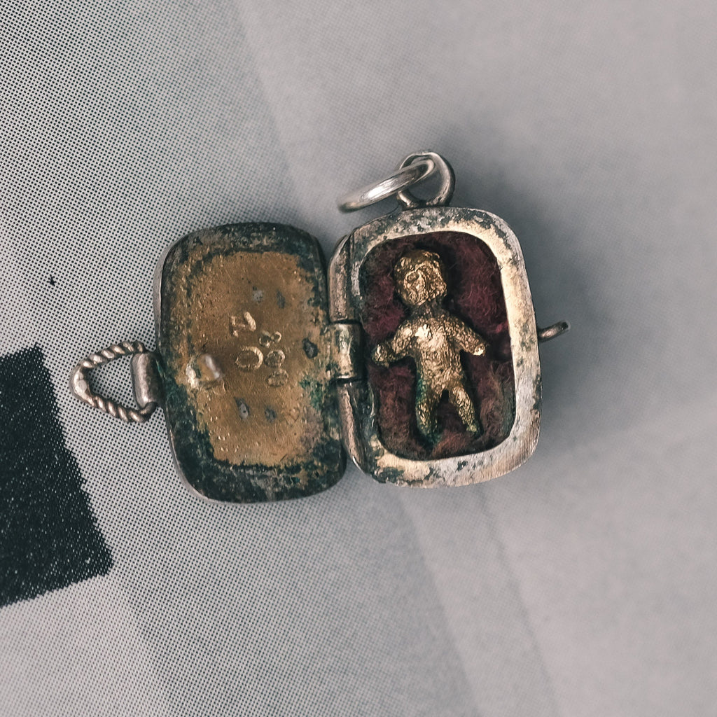 1920s Egyptian Revival Moses Basket Charm - Lost Owl Jewelry