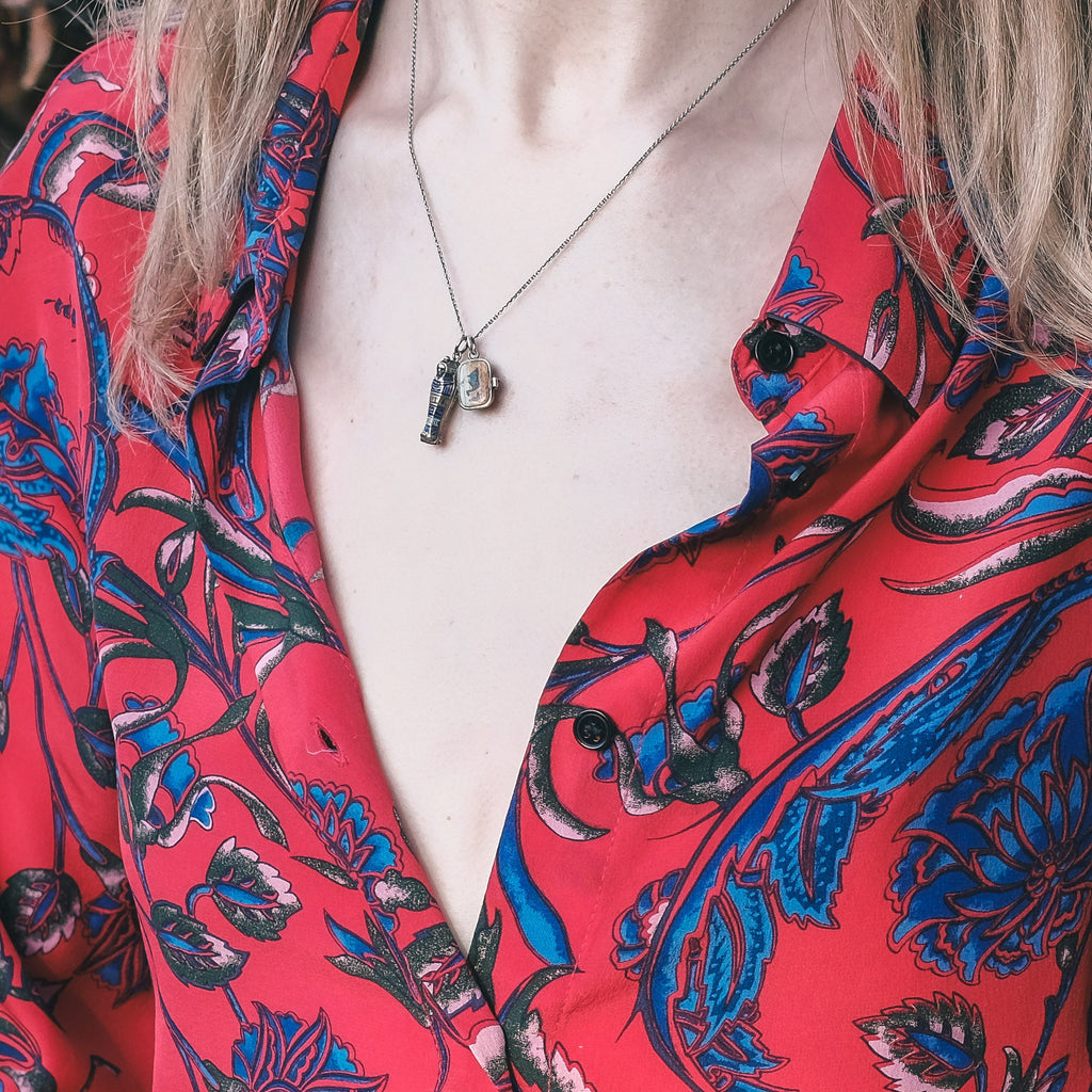 1920s Egyptian Revival Moses Basket Charm - Lost Owl Jewelry