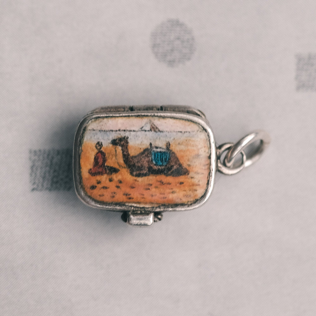 1920s Egyptian Revival Moses Basket Charm - Lost Owl Jewelry