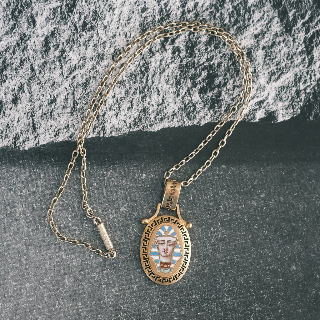 1920s Tutankhamun Necklace - Lost Owl Jewelry