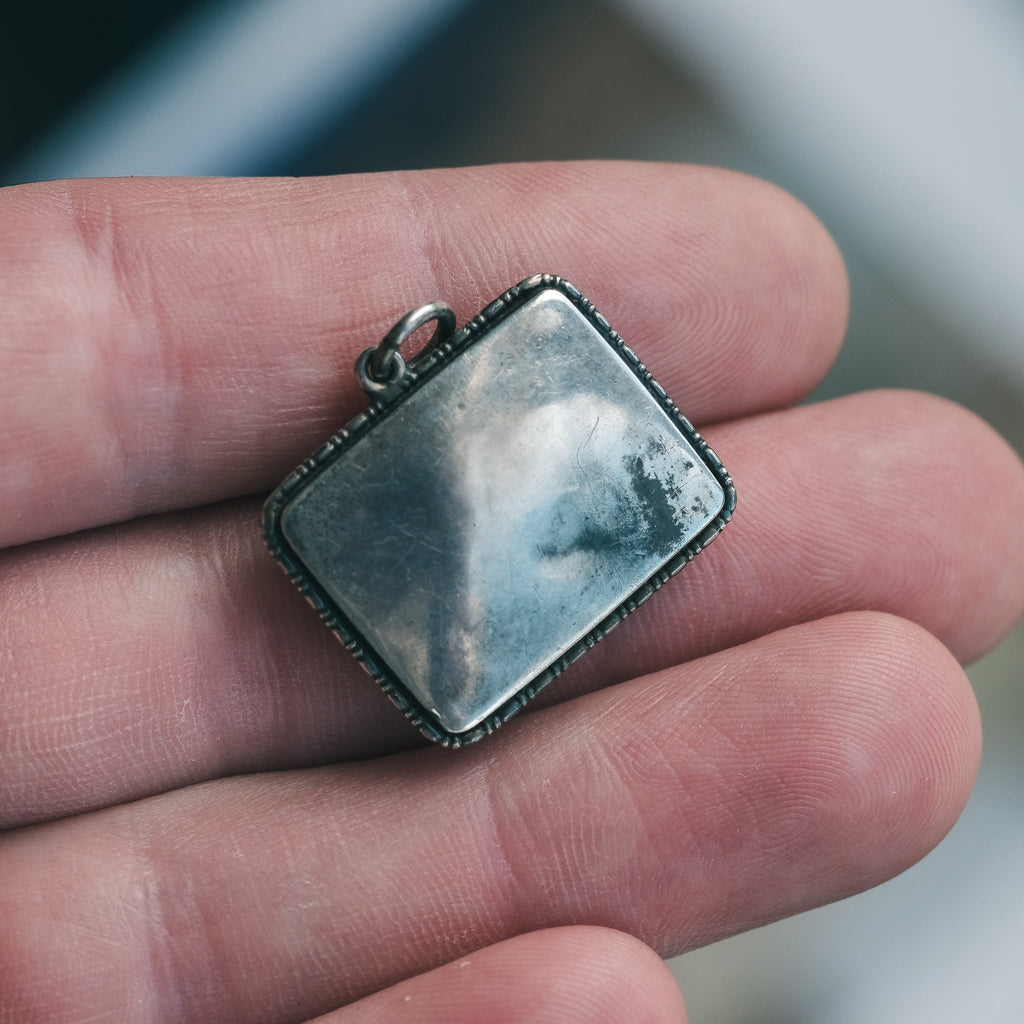 1930s Feather Swan Pendant - Lost Owl Jewelry