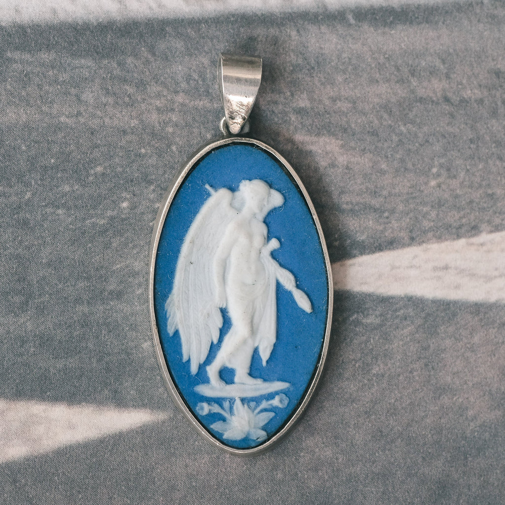 1930s Nike Jasperware Pendant - Lost Owl Jewelry