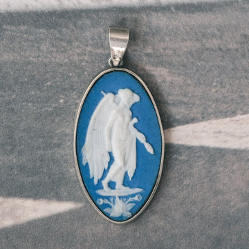 1930s Nike Jasperware Pendant - Lost Owl Jewelry