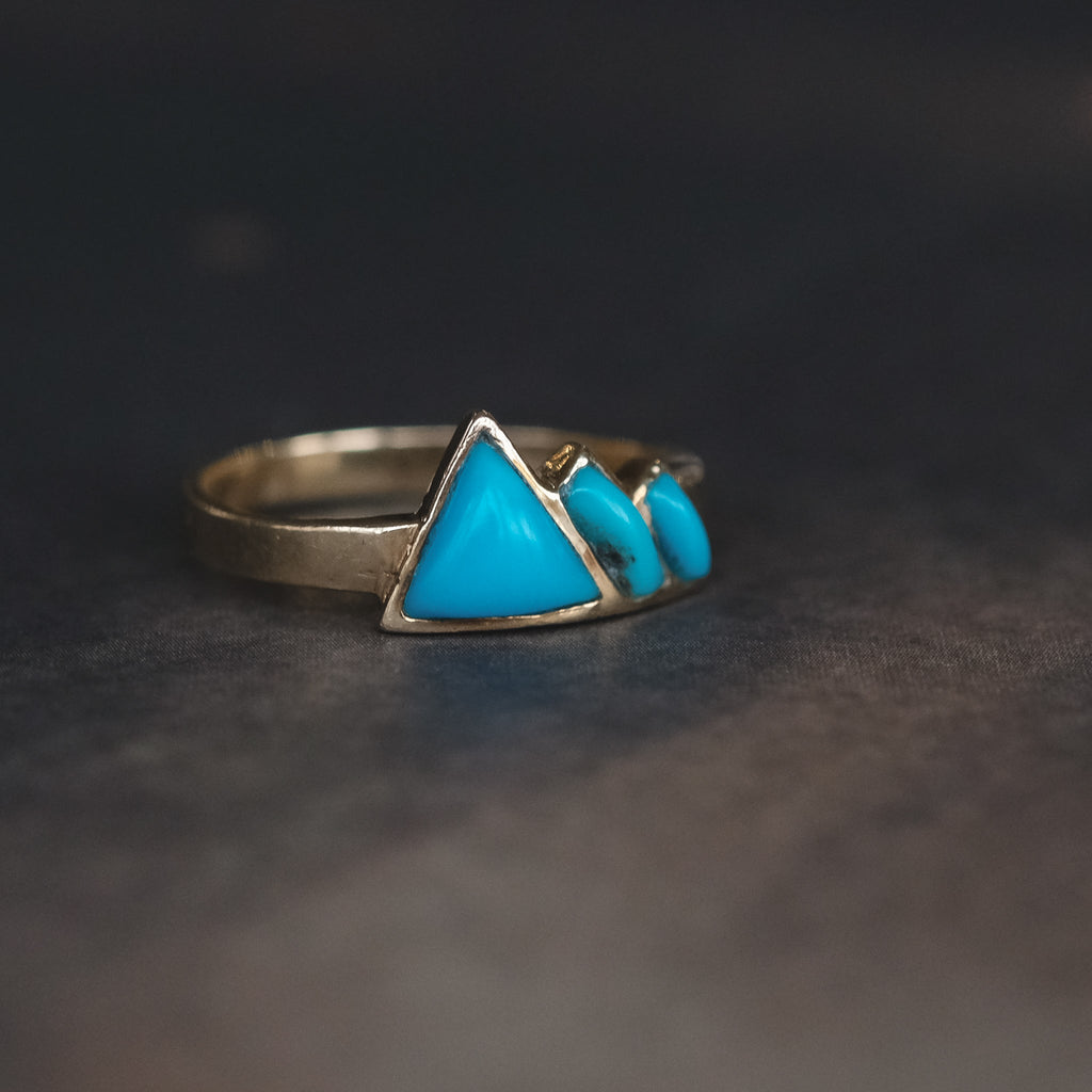 1950s Egyptian Pyramids Ring - Lost Owl Jewelry