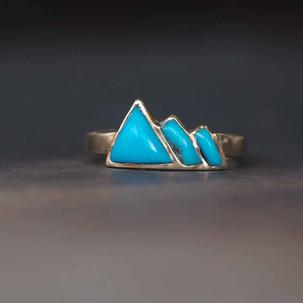 1950s Egyptian Pyramids Ring - Lost Owl Jewelry