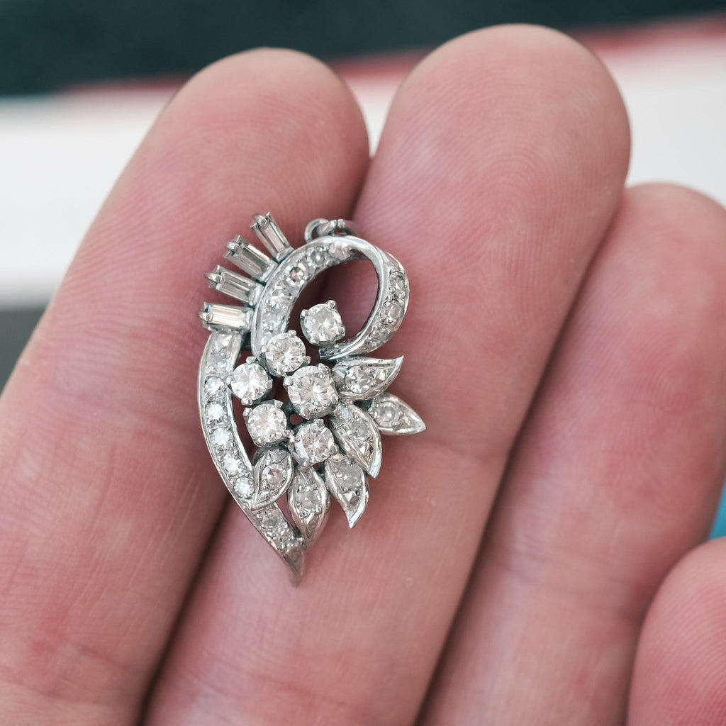 1950s Heart Pendant - Lost Owl Jewelry