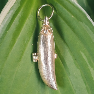 1950s Tea Pod Pendant - Lost Owl Jewelry