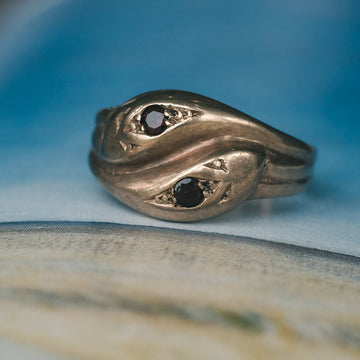 1960 Twin Snakes Ring - Lost Owl Jewelry