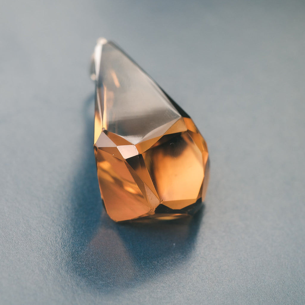 1960s Asymmetrical Citrine Pendant - Lost Owl Jewelry