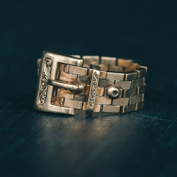 1960s Buckle Chain Ring - Lost Owl Jewelry