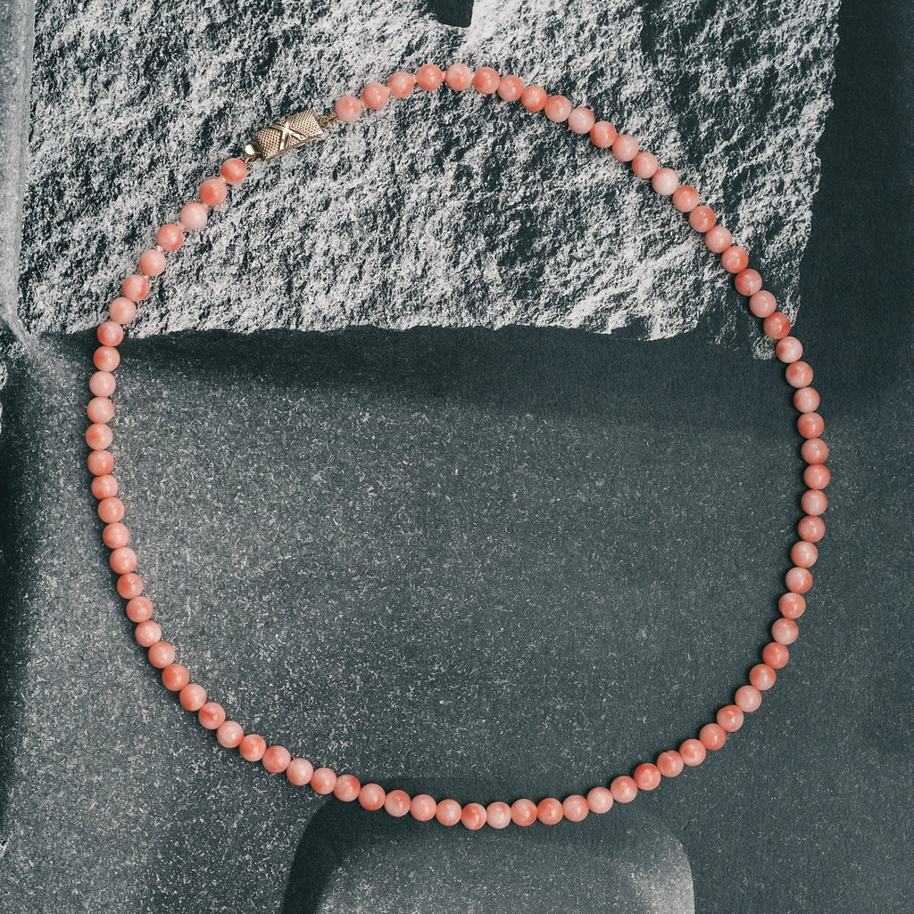 1960s Coral Necklace - Lost Owl Jewelry