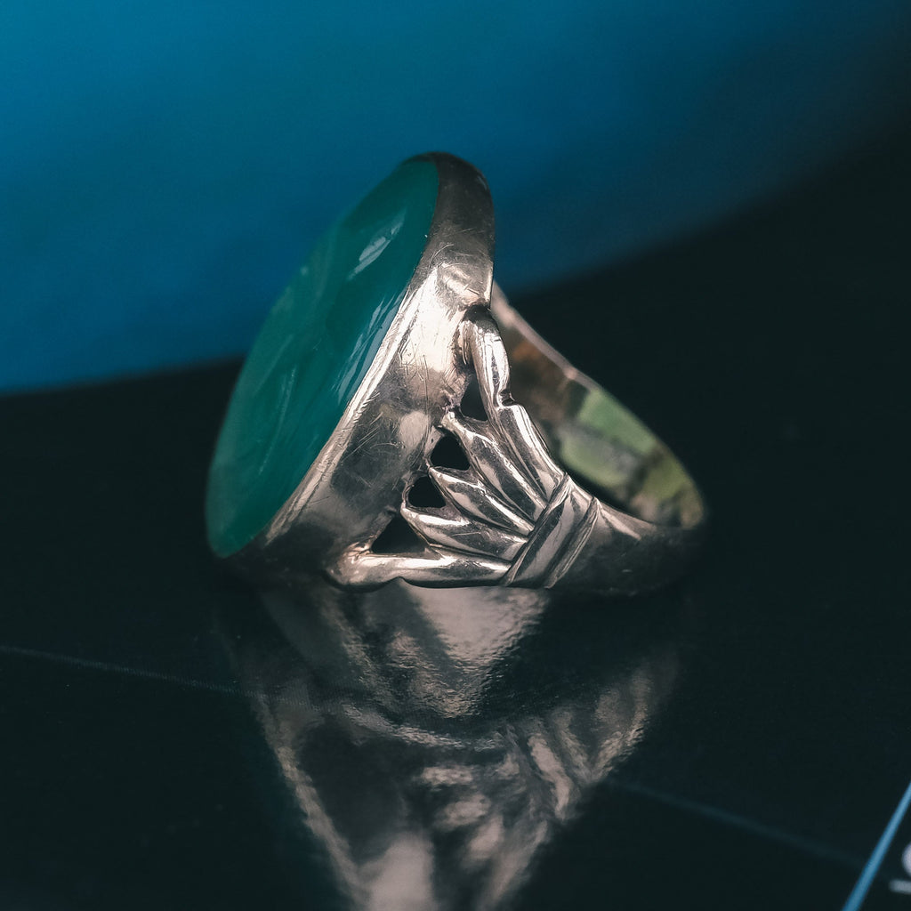 1960s Hermes Intaglio Ring - Lost Owl Jewelry
