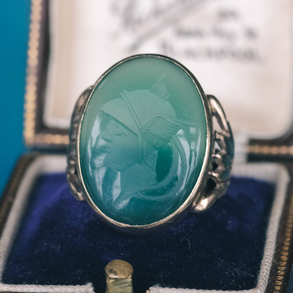1960s Hermes Intaglio Ring - Lost Owl Jewelry