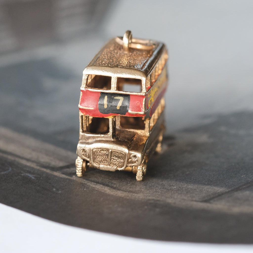 1960s London Bus Charm - Lost Owl Jewelry