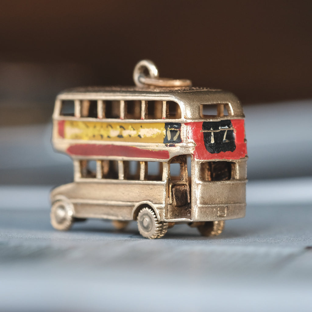 1960s London Bus Charm - Lost Owl Jewelry