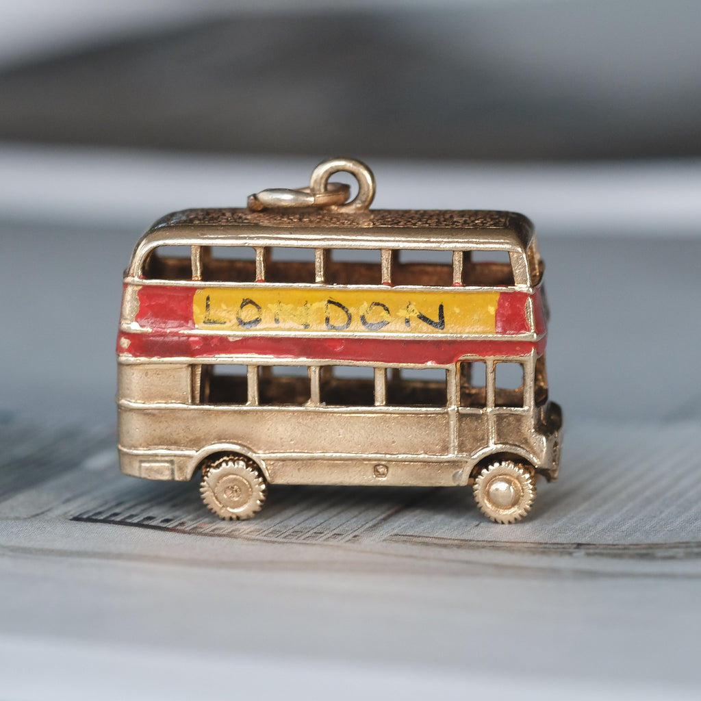 1960s London Bus Charm - Lost Owl Jewelry