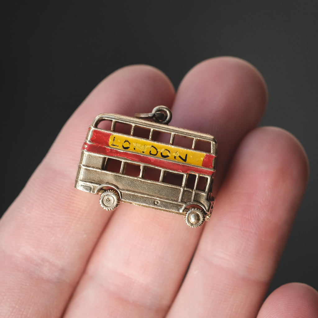 1960s London Bus Charm - Lost Owl Jewelry