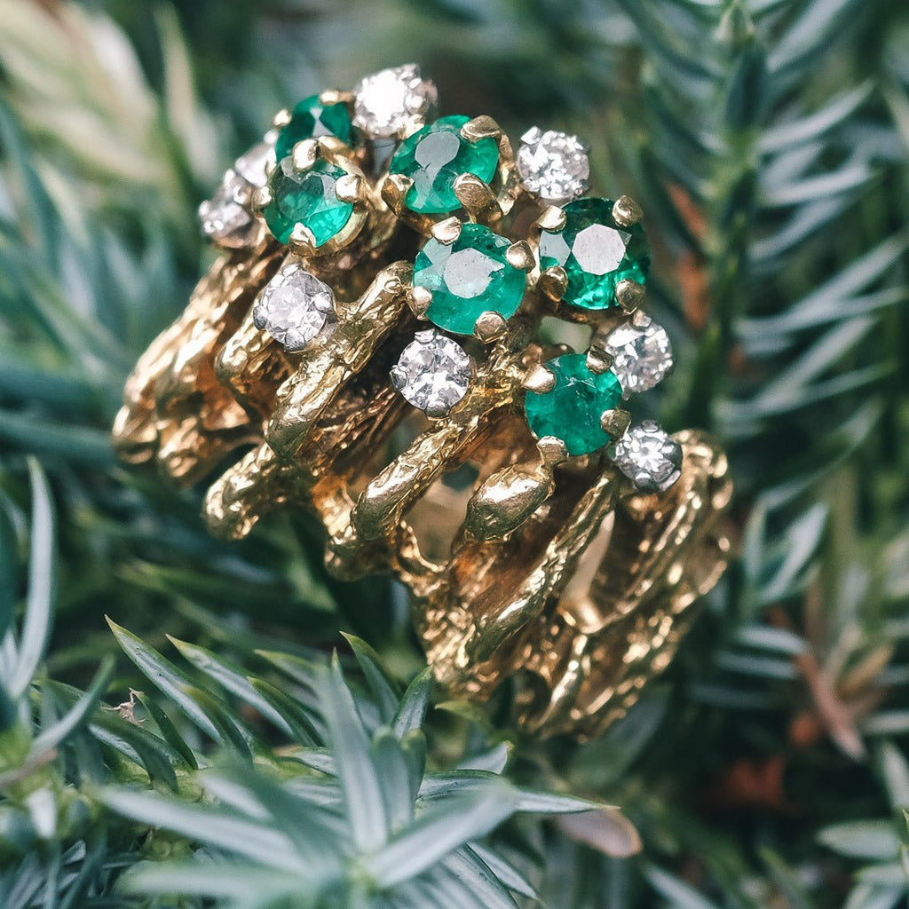 1960s Molten Gold Ring by George Weil - Lost Owl Jewelry