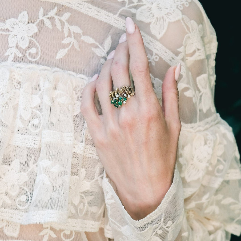 1960s Molten Gold Ring by George Weil - Lost Owl Jewelry