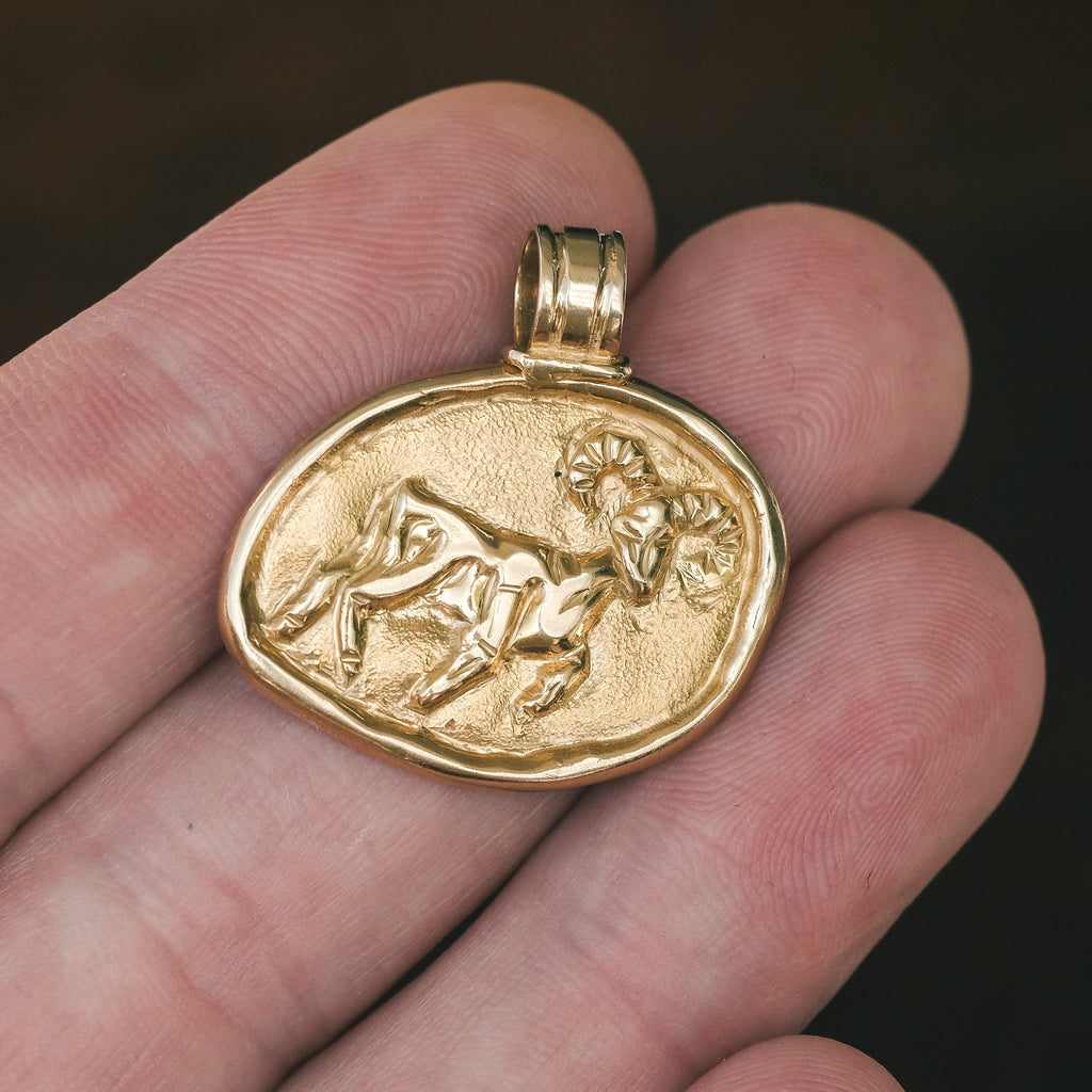 1970s Aries Pendant - Lost Owl Jewelry