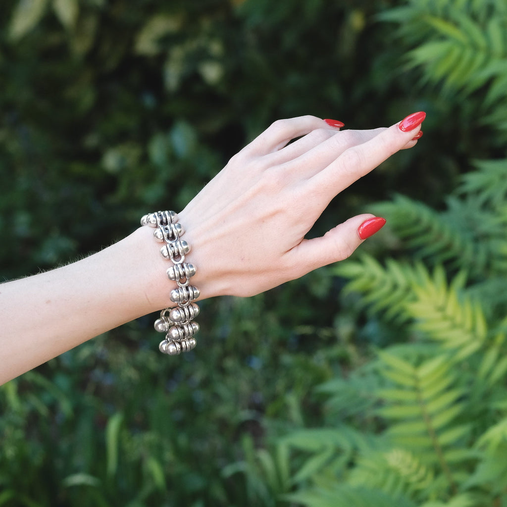 1970s Brutalist Bracelet - Lost Owl Jewelry