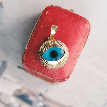 1970s Evil Eye Pendant - Lost Owl Jewelry